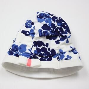 Janie and Jack Swim Cap Baby Girls Size 12-24m Blue Floral 2015